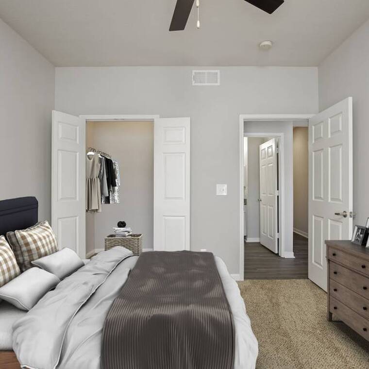 Spacious bedroom with a move-in closet!